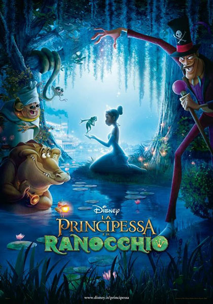 locandina la principessa e il ranocchio