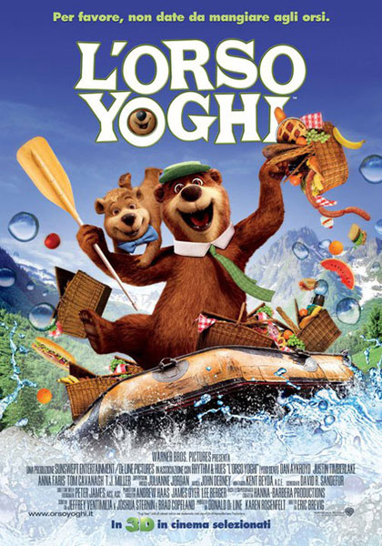 locandina l'orso yoghi