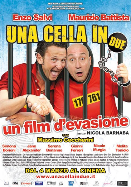 locandina una cella in due